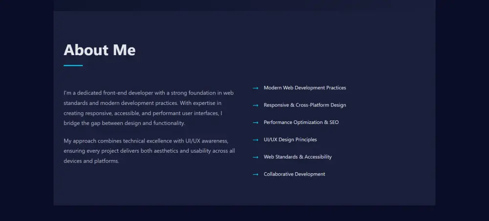 تصميم portfolio احترافي وشكل عصري