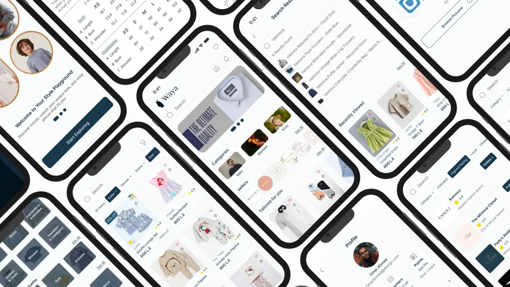 تصميم UI/UX لتطبيق موبايل