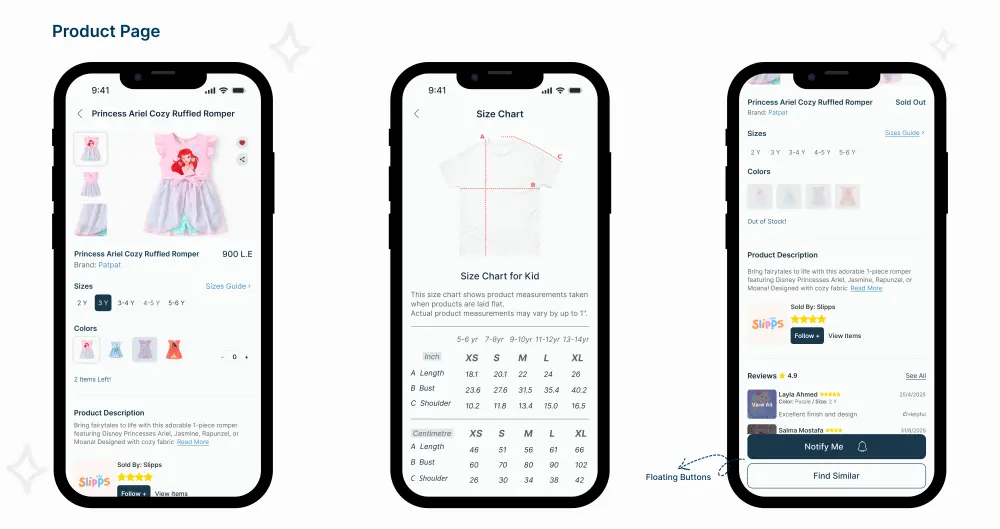 تصميم UI/UX لتطبيق موبايل