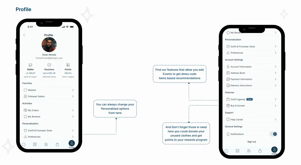 تصميم UI/UX لتطبيق موبايل
