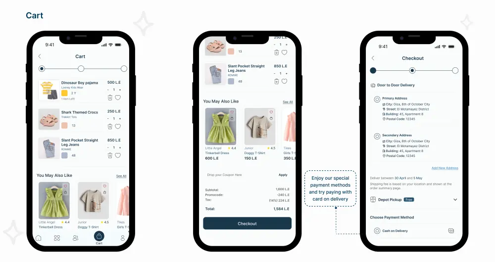 تصميم UI/UX لتطبيق موبايل