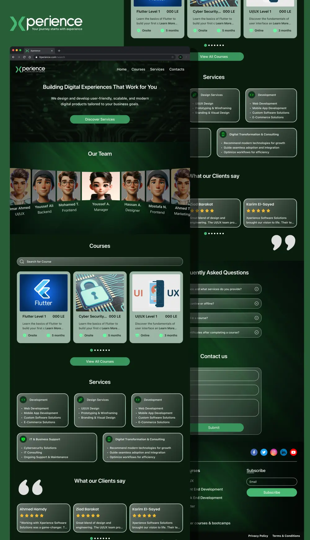 تصميم صفحة هبوط Landing Page على فيجما