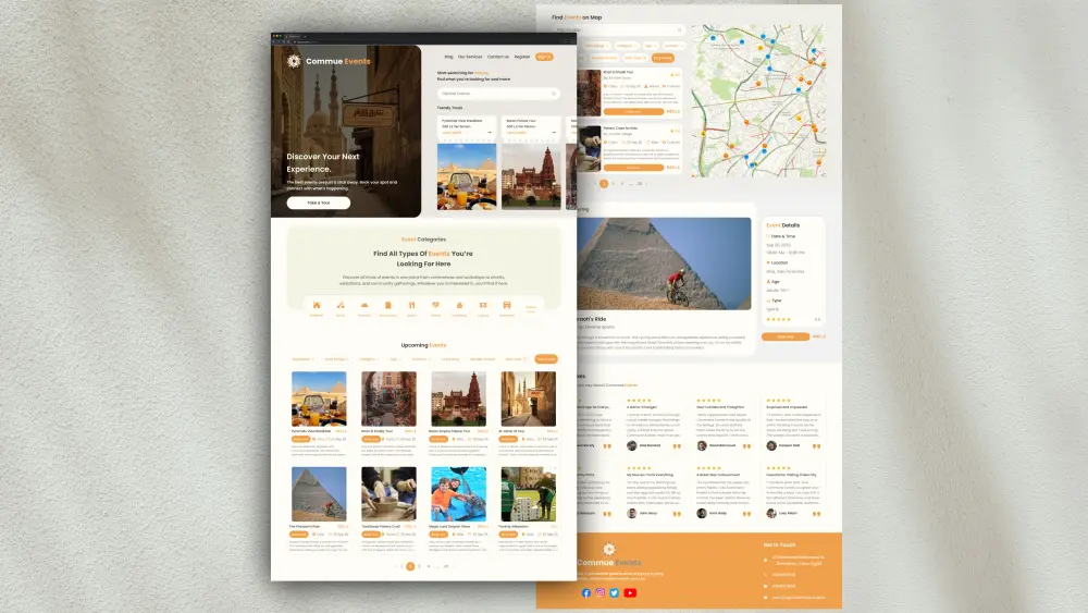 تصميم صفحة هبوط Landing Page على فيجما