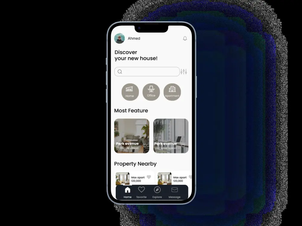 تصميم  وجهات مستخدم للموبيل