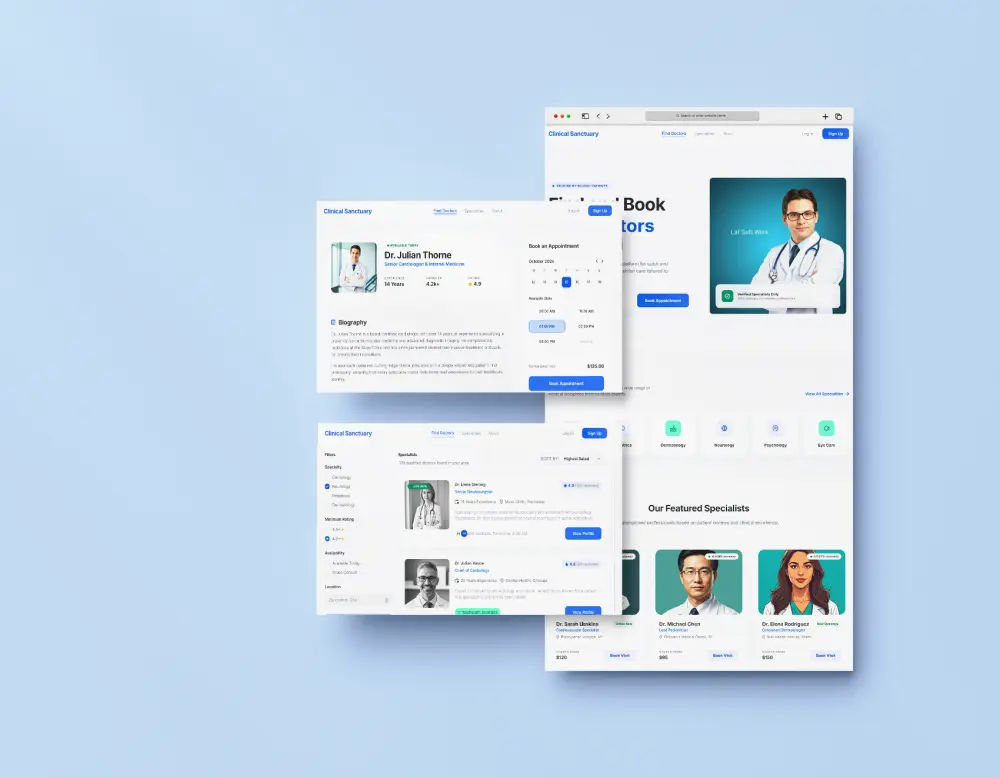 تصميم مواقع ويب احترافية (UI/UX) بشكل عصري وجذاب