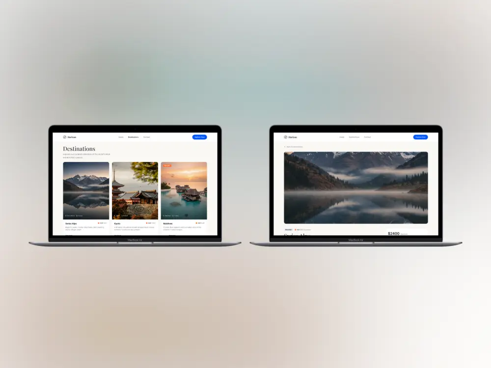 تصميم مواقع ويب احترافية (UI/UX) بشكل عصري وجذاب