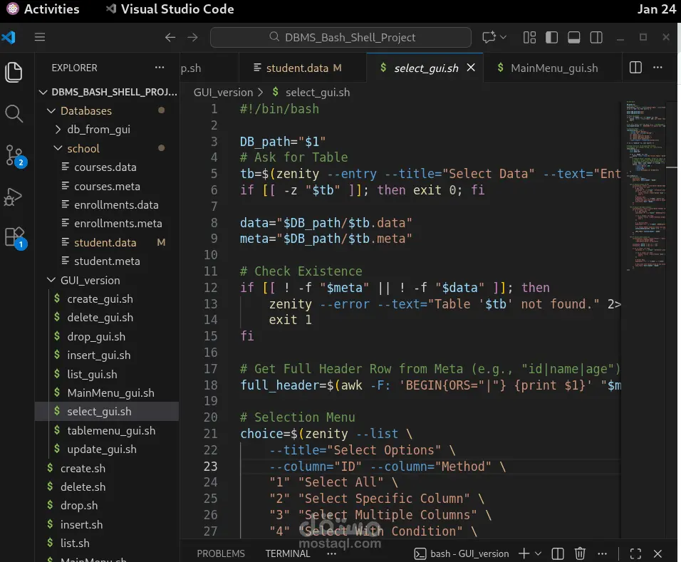 أقدّم خدمة تطوير Bash Scripts احترافية على نظام Linux لتنفيذ وأتمتة المهام المختلفة بكفاءة عالية، مع كتابة كود منظم، واضح، وقابل للتعديل والتوسعة، مع الاهتمام بمعالجة الأخطاء وتوثيق السكربت لضمان سهولة الاستخدام والصيانة.