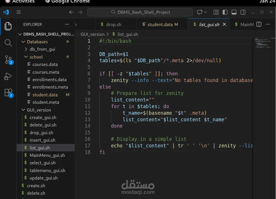 أقدّم خدمة تطوير Bash Scripts احترافية على نظام Linux لتنفيذ وأتمتة المهام المختلفة بكفاءة عالية، مع كتابة كود منظم، واضح، وقابل للتعديل والتوسعة، مع الاهتمام بمعالجة الأخطاء وتوثيق السكربت لضمان سهولة الاستخدام والصيانة.