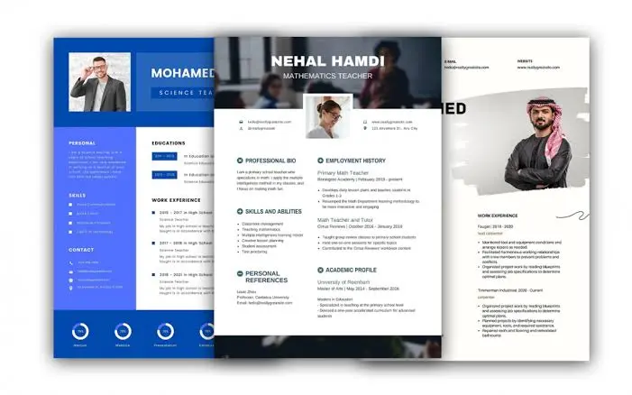 انشاء سيرة ذاتية باللغة العربية واللغة الإنجليزية