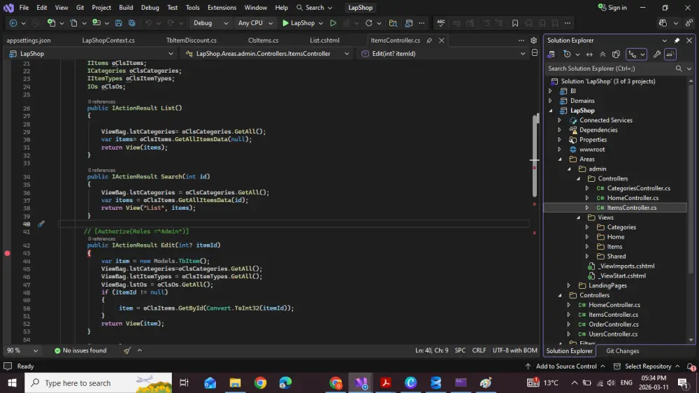 إنشاء Web API باستخدام ASP.NET