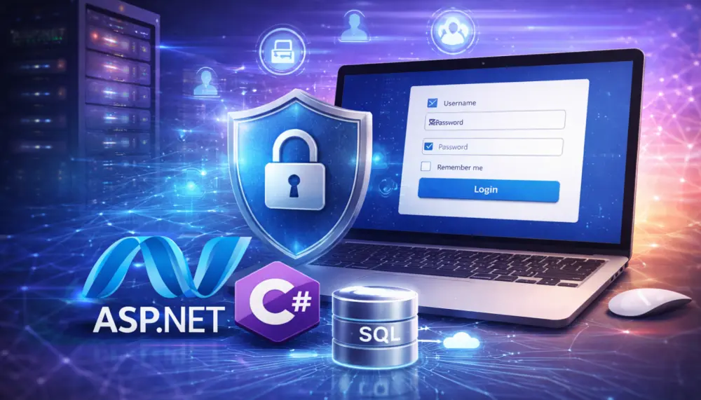 إنشاء نظام تسجيل دخول احترافي باستخدام ASP.NET و C#