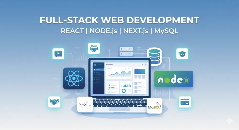 برمجة وتطوير مواقع وتطبيقات الويب باستخدام React و Node.js
