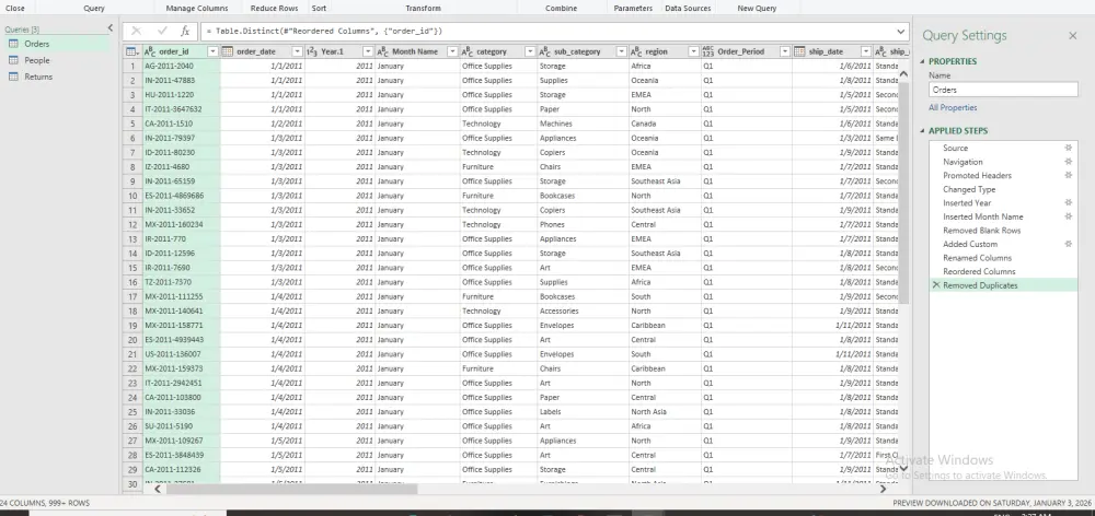 تنظيف البيانات و معالجتها Data cleaning