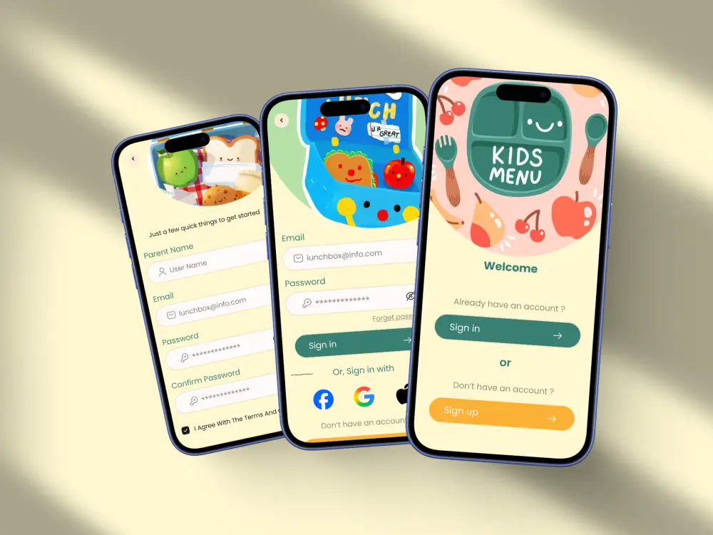 تصميم واجهات وتجربة المستخدم لتطبيقات طلب الطعام (UI/UX)
