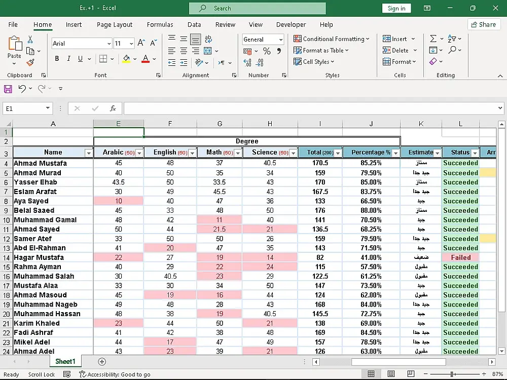مستشار أعمال رقمي: Word، Excel، وتحليل البيانات