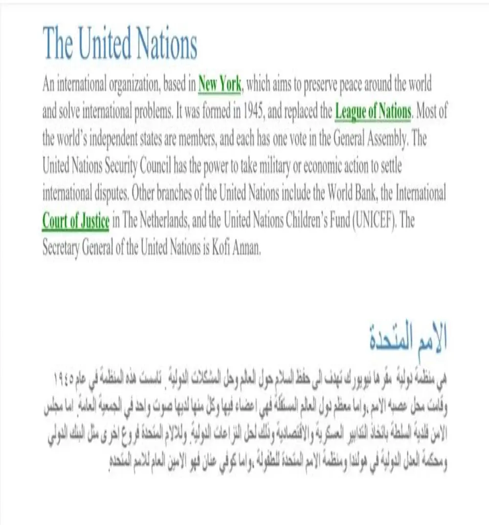 خدمة ترجمة احترافية بين العربية والإنجليزية