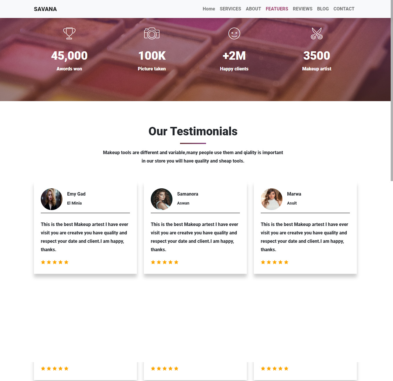 انشاء موقع الكتروني من صفحة واحدة مكون من عدة اجزاء و صفحة هبوط landing page