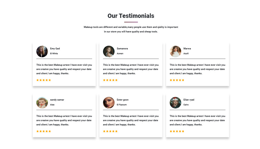 انشاء موقع الكتروني من صفحة واحدة مكون من عدة اجزاء و صفحة هبوط landing page