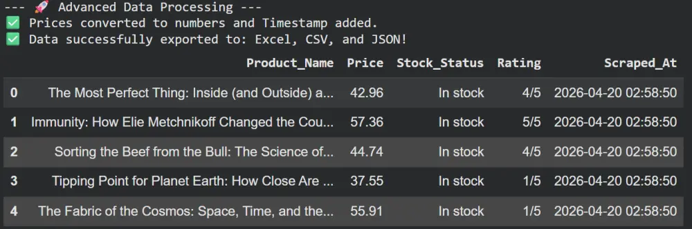 استخراج بيانات المواقع (Web Scraping) وتنسيقها في Excel / CSV