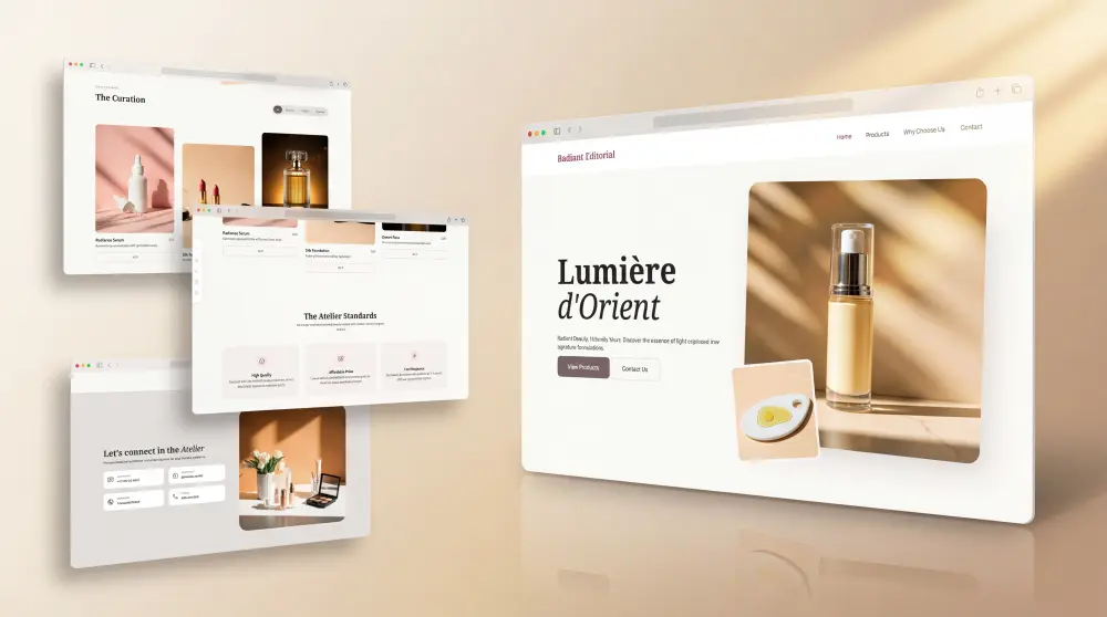 تصميم web landing page احترافية عصرية