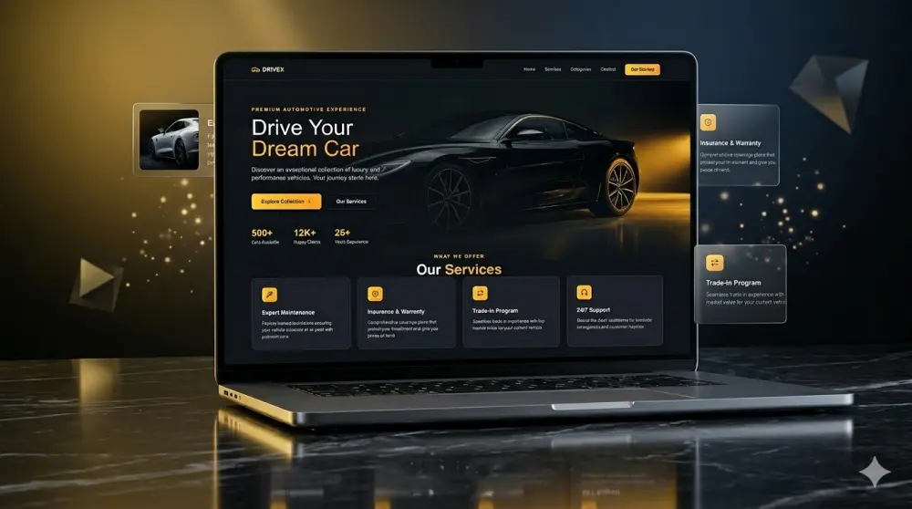 تصميم web landing page احترافية عصرية