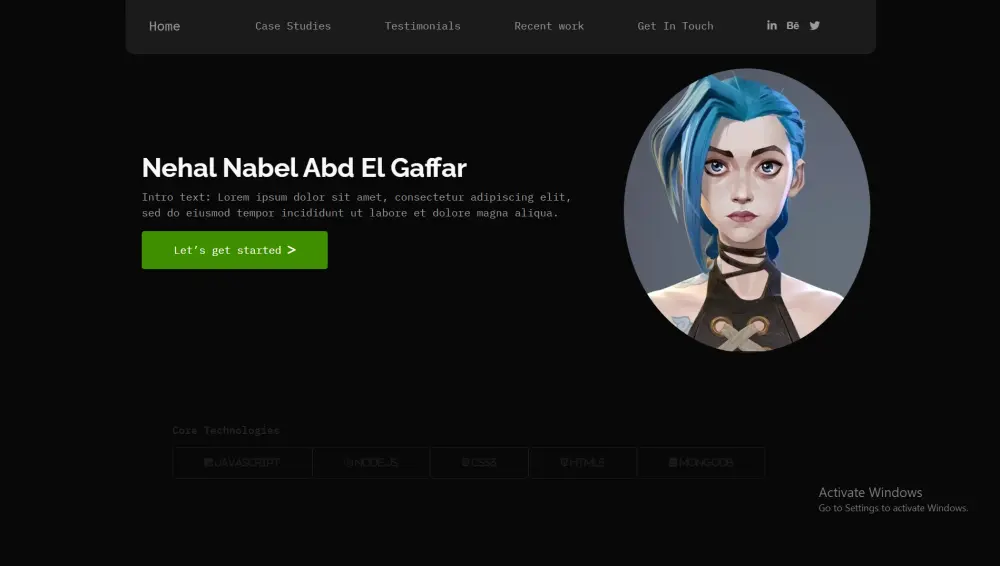 تصميم بورتفوليو شخصي احترافي متجاوب لجميع الأجهزة