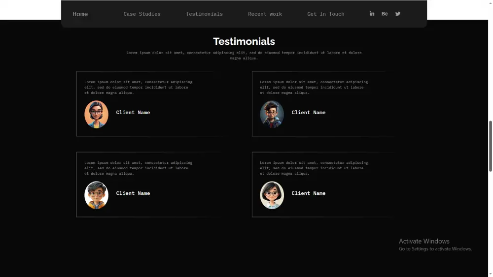 تصميم بورتفوليو شخصي احترافي متجاوب لجميع الأجهزة