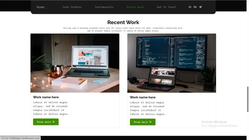تصميم بورتفوليو شخصي احترافي متجاوب لجميع الأجهزة