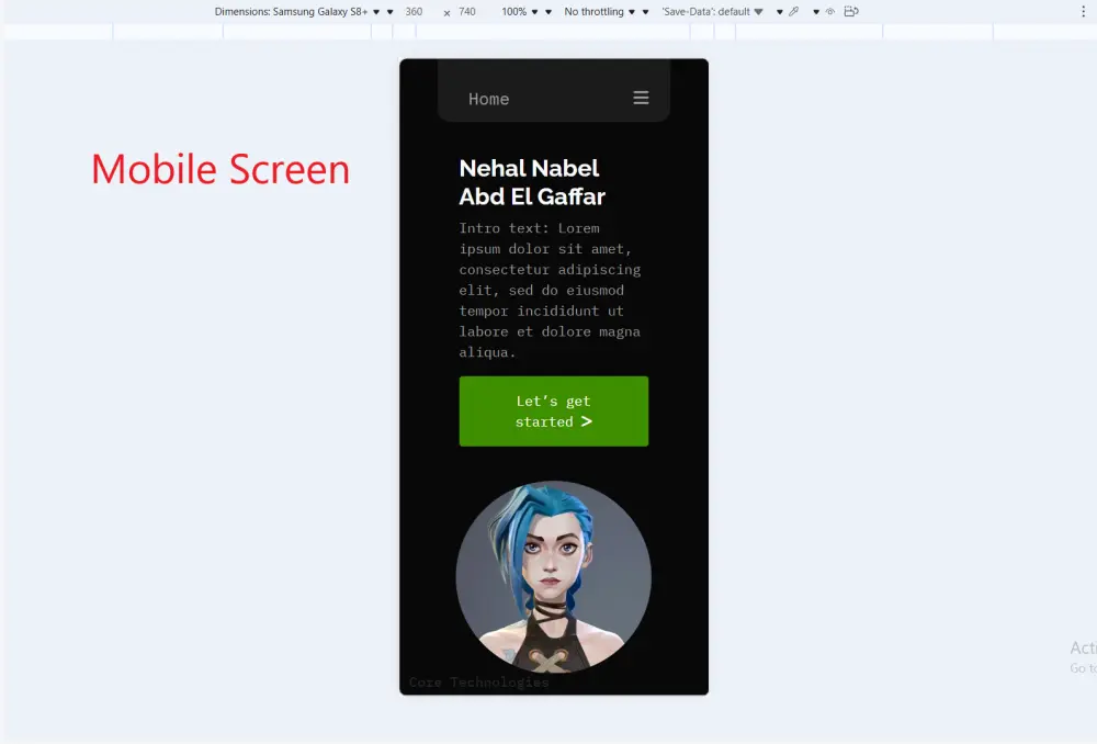 تصميم بورتفوليو شخصي احترافي متجاوب لجميع الأجهزة