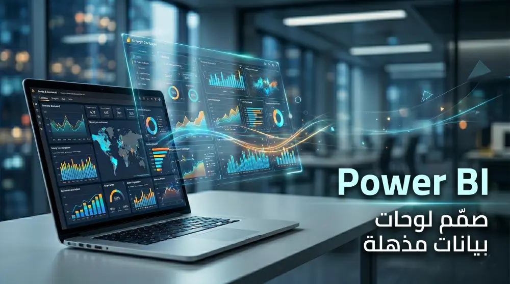 عمل داشبورد تفاعلى Interactive Dashboard بإستخدام Power BI
