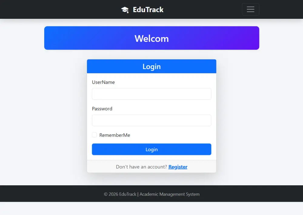 برمجة نظام MVC متكامل لإدارة الأكاديميات ومراكز التدريب
