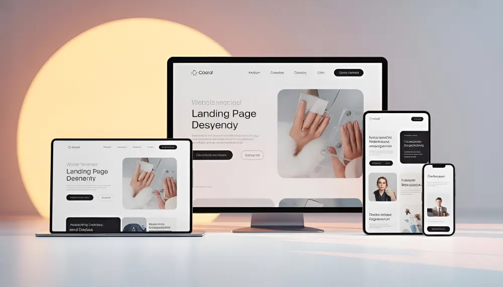 تصميم Landing Page احترافيه ومتجاوبه وجاهزه للتسويق
