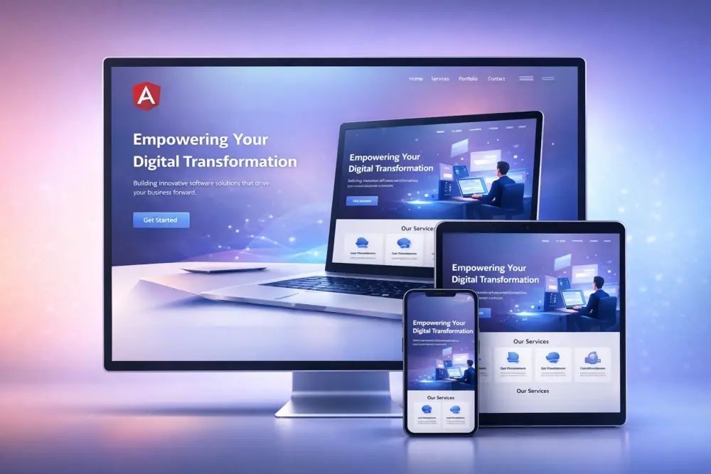 تصميم صفحه باستخدام Angular ومتكامله مع API