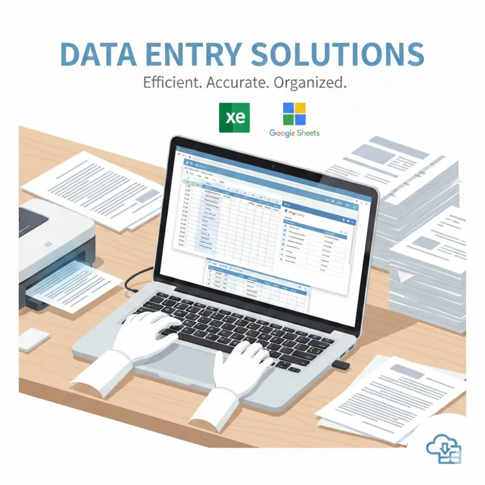 تفريغ البيانات الورقية إلى Excel أو Google Sheets