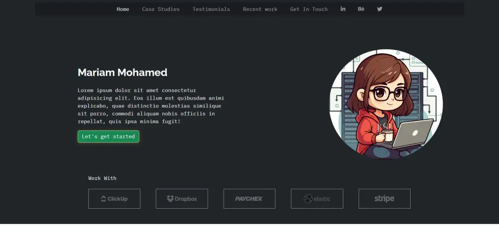 برمجة صفحة موقع الكتروني متوافقة مع جميع الشاشات
