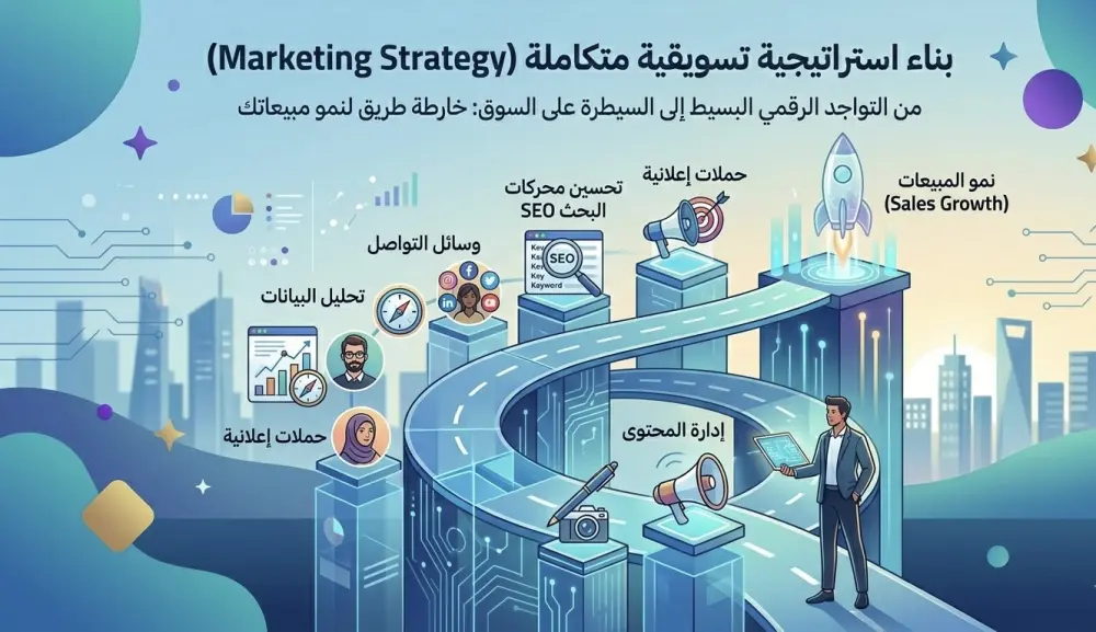 بناء استراتيجية تسويق متكاملة ونموذج (SOSTAC) للعلامات التجارية