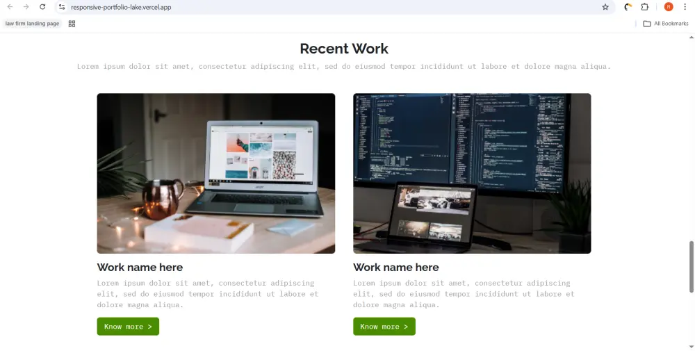 تصميم صفحة هبوط متجاوبة باستخدام HTML، CSS وBootstrap مع استضافة