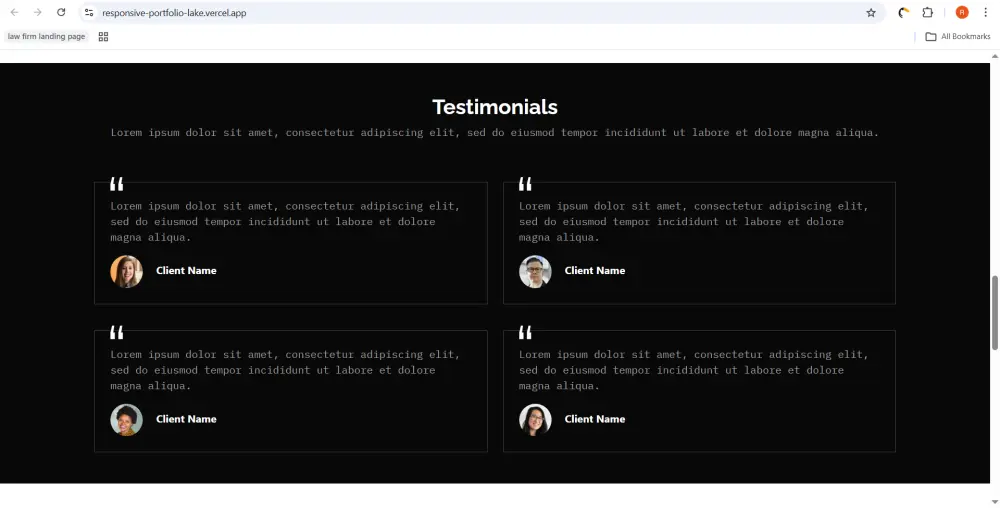 تصميم صفحة هبوط متجاوبة باستخدام HTML، CSS وBootstrap مع استضافة