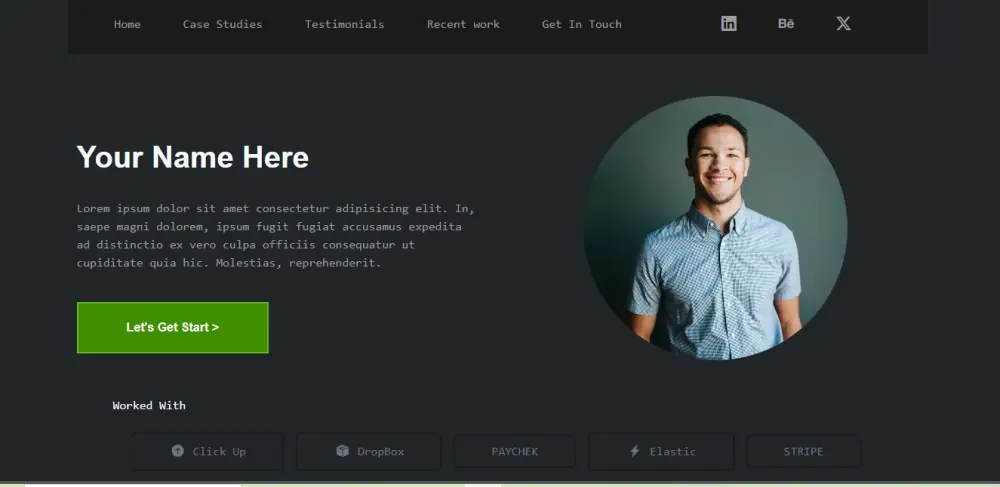 خدمة إنشاء موقع Portfolio شخصي