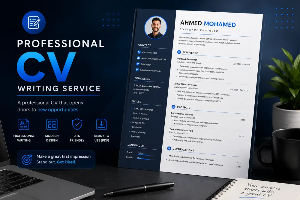 كتابة CV احترافي ATS Friendly