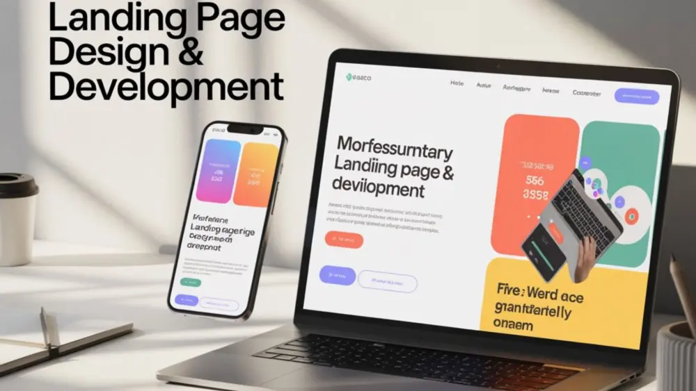 تصميم صفحة هبوط احترافية متجاوبة وسريعة لموقعك أو منتجك