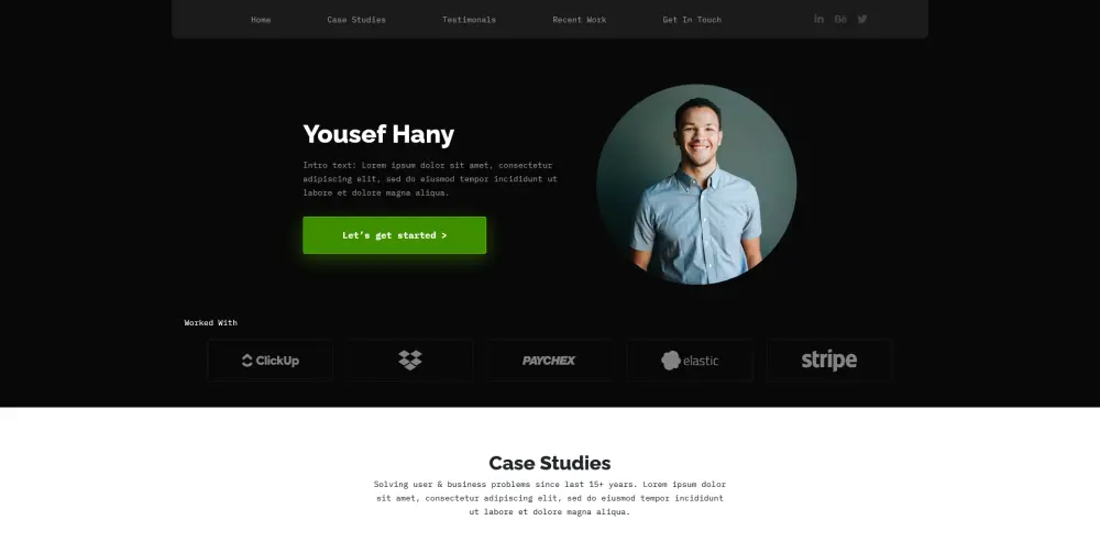 تصميم صفحة هبوط متكامله | Landing Page