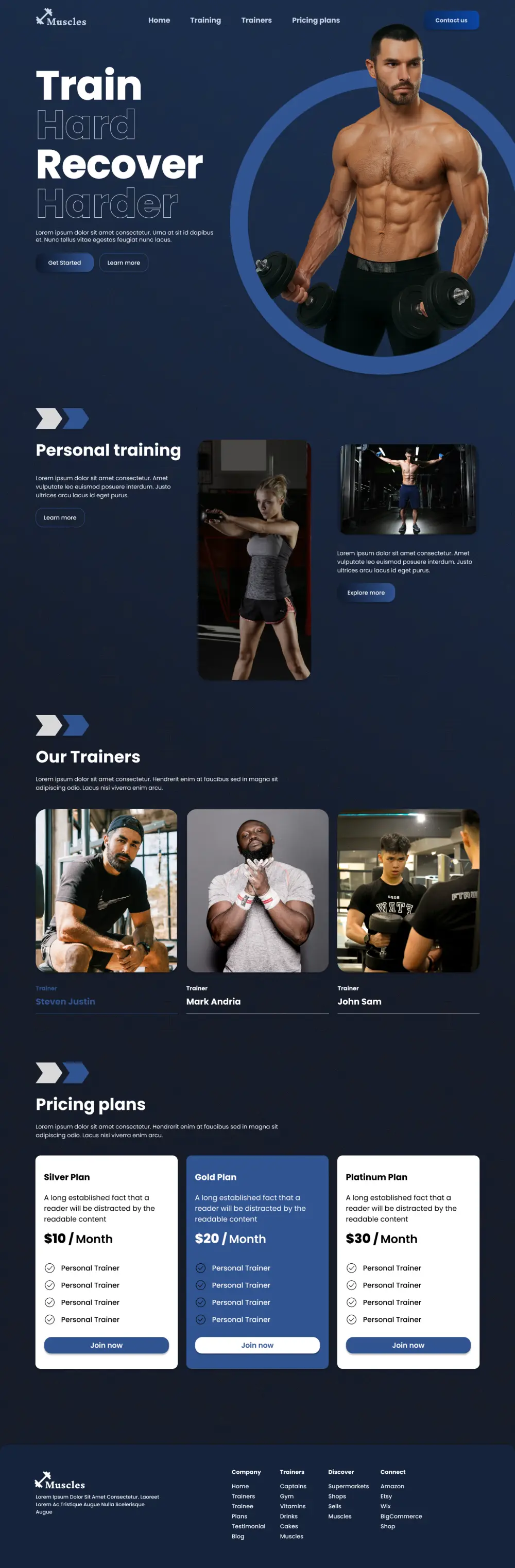 تصميم UIUX لصفحة هبوط Landing Page