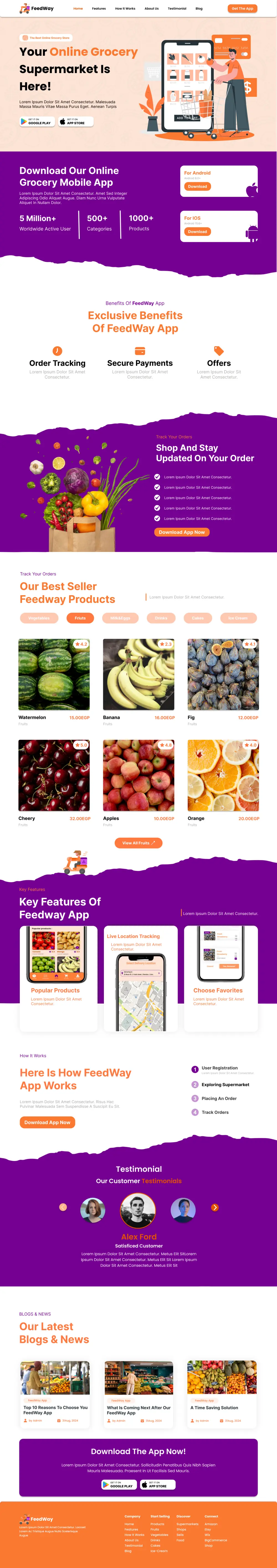 تصميم UIUX لصفحة هبوط Landing Page