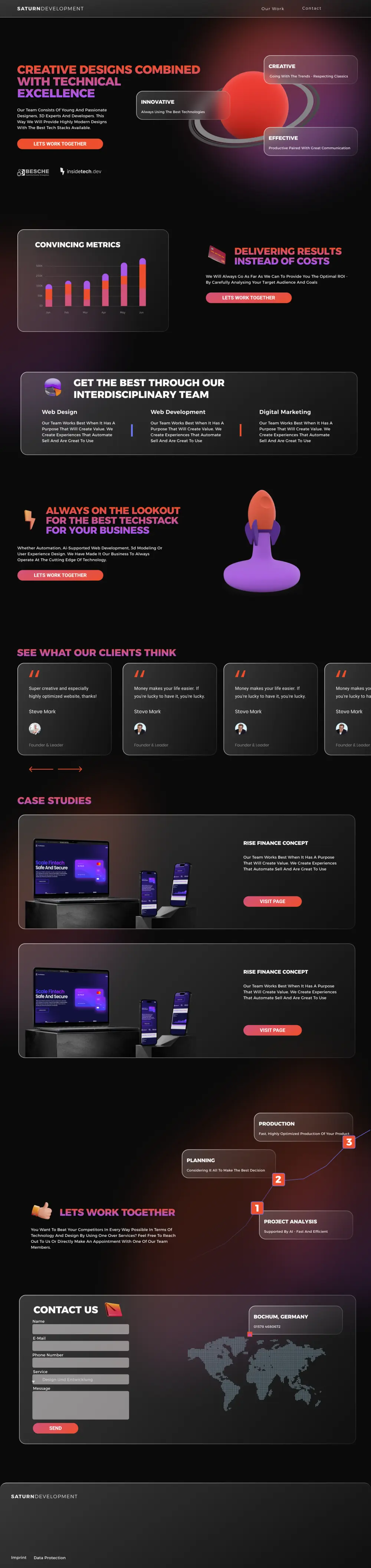 تصميم UIUX لصفحة هبوط Landing Page