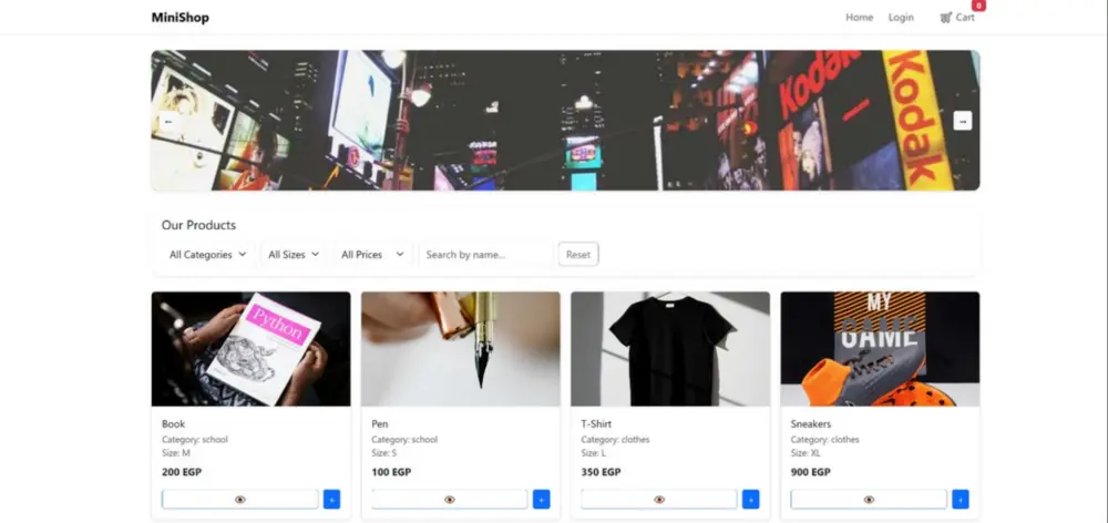 موقع متجر اليكتروني بالكامل