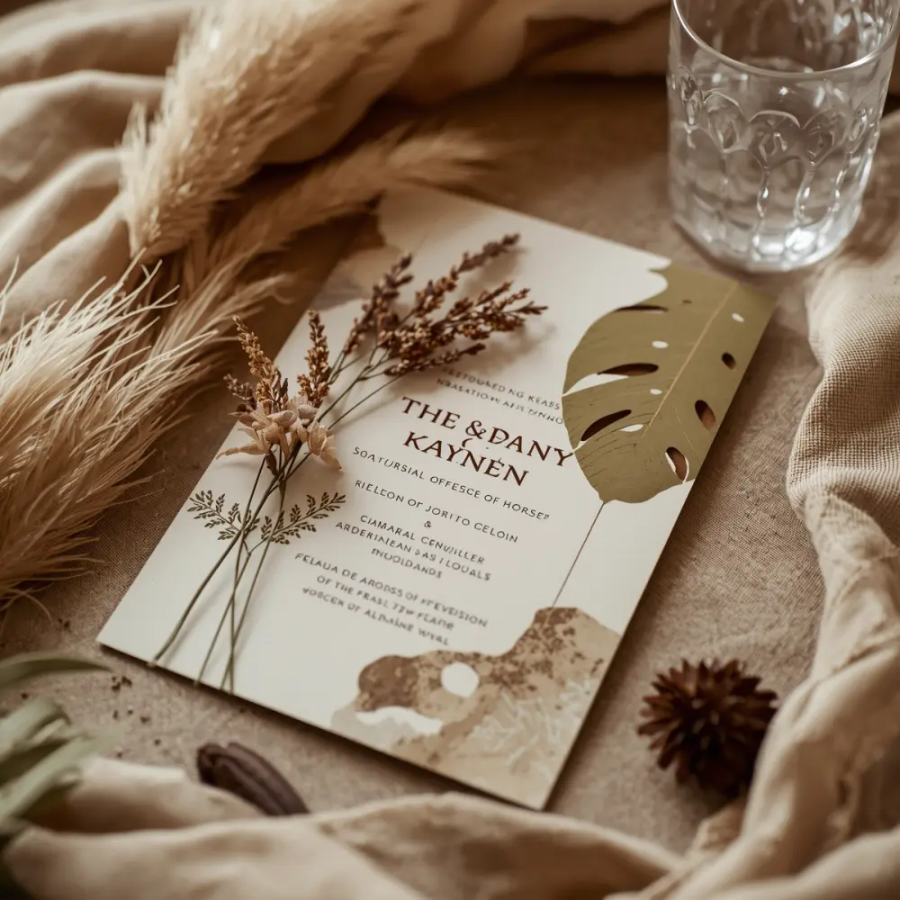 أصمم لك دعوة زفاف أنيقة وجذابة حسب ذوقك