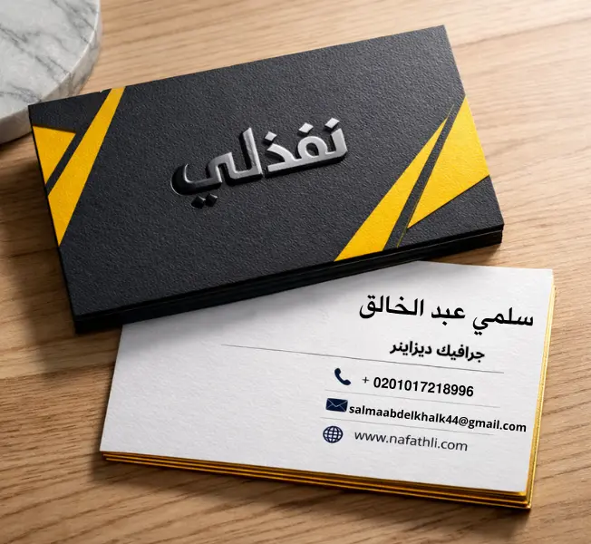 تصميم كارت عمل (Business Card) احترافي ومبتكر يعبر عن هويتك