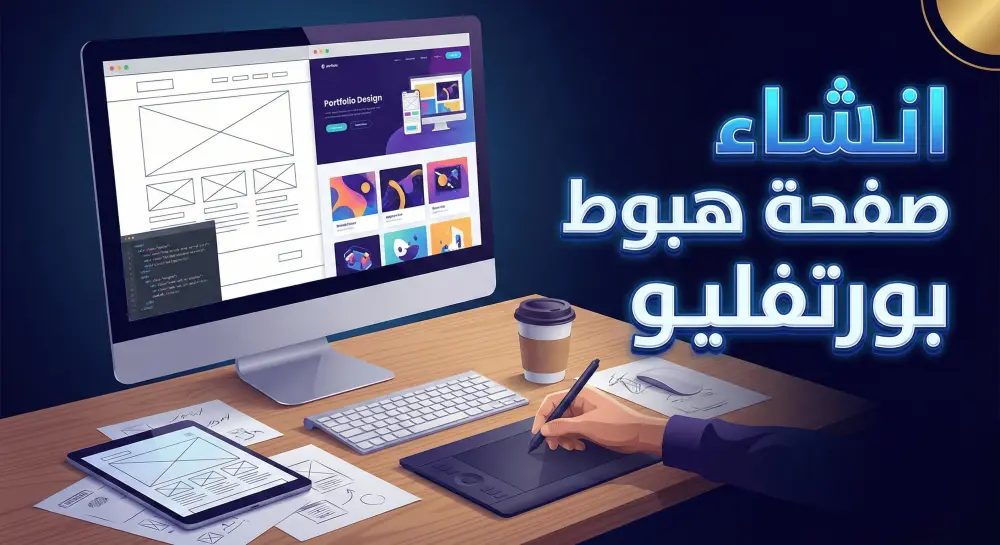 انشاء صفحة هبوط لعرض الاعمال والخبرات والخدمات