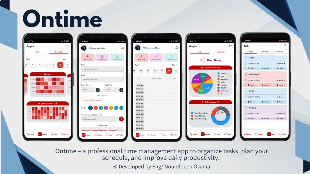 بناء تطبيق Android و iOS باستخدام Flutter (تطبيق متوسط 5 شاشات) - 40$